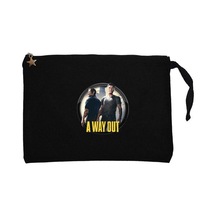 A Way Out Icon Siyah Clutch Astarlı Cüzdan / El Çantası