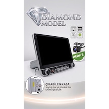 Kingwin 10.8 Inç Diamond Serisi Android Oto Teyp - 4gb Ram / 64gb - Single Din'den Double Din'e Dönüşebilen Multimedya Geri Görüş Kamerası  P1007 10.1"