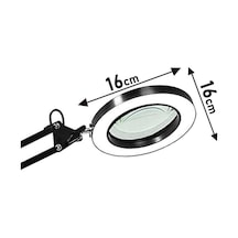 Büyüteçli Masa Lambası Usb Güç Bağlantılı 10x Büyütmeli Led Işıklı Masaüstü Lamba 360 Derece Dönebilen Başlıklı Ayarlanabilir Parlaklık Seviyeli Esnek Kollu Çalışma Lambası Flb06 .