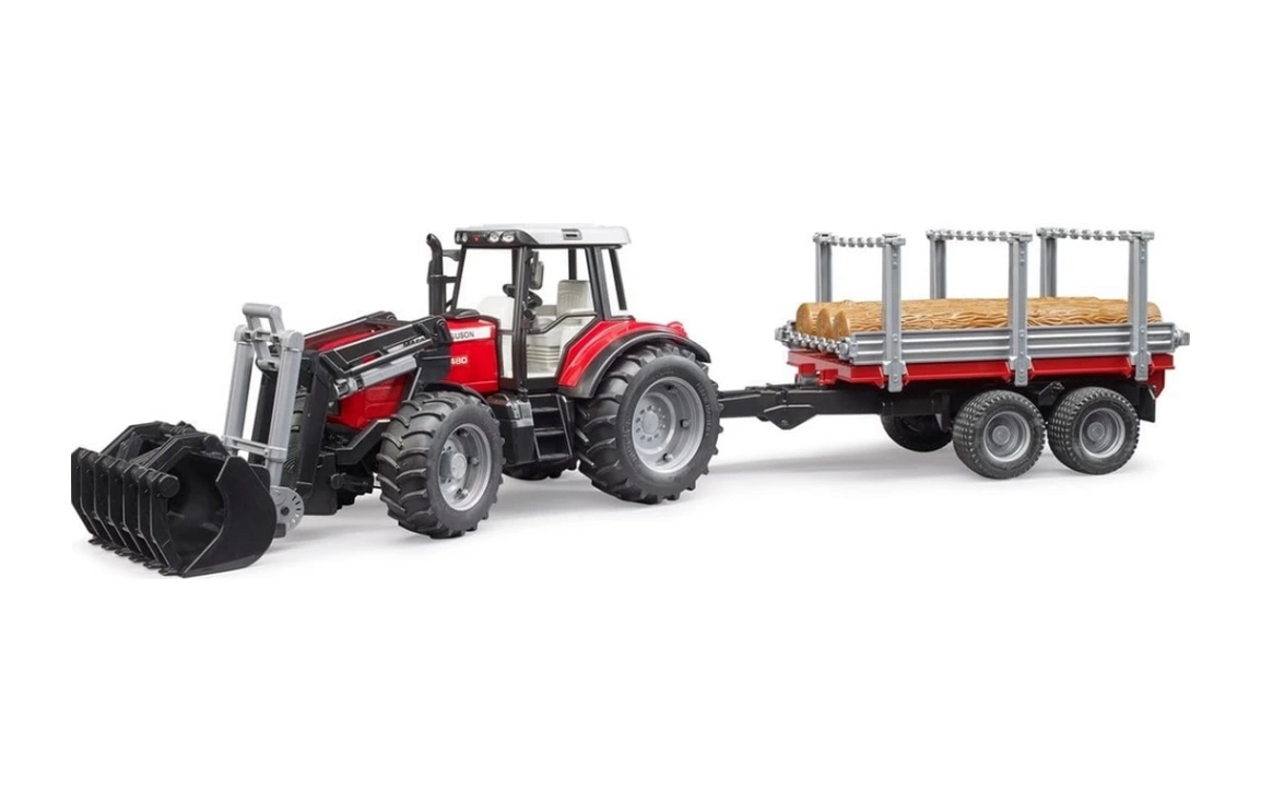 M. Ferguson 7480 Ve Kütük Taş. Römork
