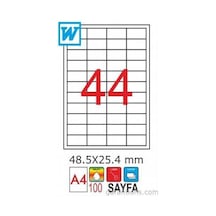 Goldmoon 2030 Laser A4 Sayfa Etiketi 48.5 X 25.4MM 100'lü Paket