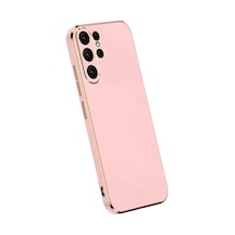 Newface Samsung Galaxy S24 Ultra Kılıf Volet Silikon - Pembe