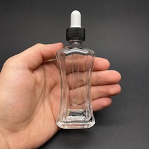 50 Ml Milano Model Cam Damlalıklı Şişe , Plastik Kapaklı , 50 Cc Cam Damlalıklı Milano Şişe X 6 Adet