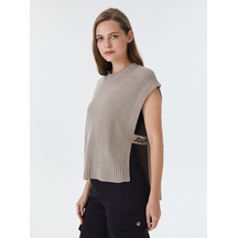 Loose Fit Kadın Tunic Bej