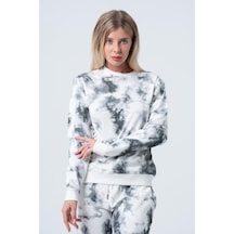 Kadın Batik Sweatshirt Gri