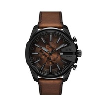 Diesel Dz4692 Quartz Deri Kahverengi 48 Mm Erkek Kol Saati Siyah