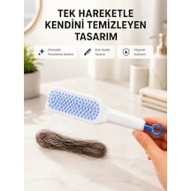 Kendi Kendini Temizleyen Saç Tarağı Anti-statik, Silikon Uçlu, Abs Malzeme, 22x4 Cm ..