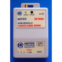 Nefer Alarm Haber Sms Çağrı Alma Gsm Sim Kart 12Vdc Rapor Bilgi