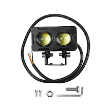 Led Spot Işık Ve Sarı Beyaz Projektör Lens Dikdörtgen Baykuş Led Off Road Lamba Motosiklet Ve İş Makinesi Projektörü 12v-85v