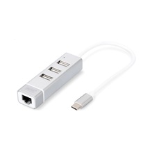 Digitus Da-70253 Usb Type-c 3-port Hub + Fast Ethernet Lan Adapter Kdo