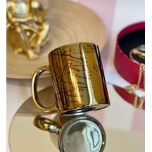 Travel Journal Tasarımlı Gold Kupa Acı Kahve