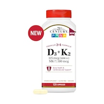 Vitamin D3 125 Mcg Plus K2-mk7 100 Mcg 120 Capsules