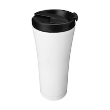 S-link Sl-tm1971a Mat Beyaz 500ml Iç 304 Dış 201 Paslanmaz Çelik Termos Kupa Açık Beyaz