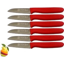 Sürmene Sürbisa 061007 Meyve Bıçağı 6'lı Set Kırmızı