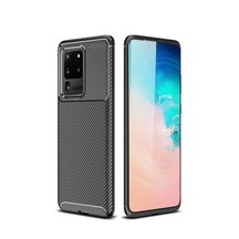 Samsung Galaxy S20 Ultra Kilif Silikon Koruma Ince Lüx Karbon 385471844