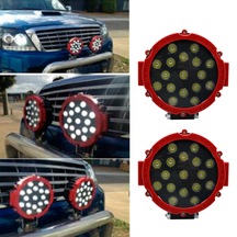 Off Road Sis Lambası Ledli 51watt 17 Ledli Kırmızı 2 Li Set V4x4