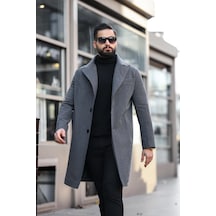 Erkek Kışlık Uzun Kaşe Kaban 001