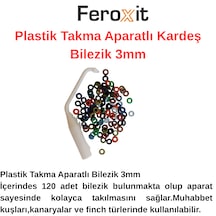 Aparatlı Kuş Bileziği 120 Adet Muhabbet Kuşu Kanarya Finch Kimlik Bileziği