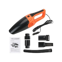 Novahub Turuncu Yeni 12v 120w Araba Elektrikli Süpürge Kablolu El Yüksek Emme Islak Ve Kuru Koltuk Pano Temizleme Araba Aksesuarları İç Turuncu