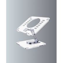 Katlanabilir Tablet Standı Ayarlanabilir Kaymaz Şeffaf Tasarım - Lisinya Çok Renkli