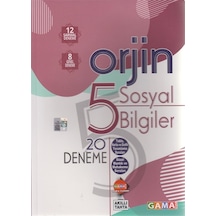Gama Okul Yayınları 5. Sınıf Sosyal Bilgiler Orjin 20 Deneme