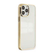 Apple Uyumlu   iPhone 13 Pro Max Kılıf Element Silikon - Gold