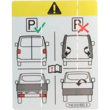 7H0010692S Uyarı Etiketi Sticker Yapıştırma Etiket