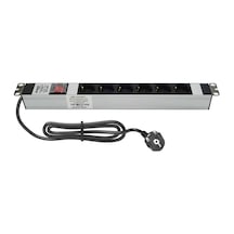 Amp Connect 19" 1u 6'lı Schuko Anahtarlı Kabinet Grup Prizi Pdu -16a