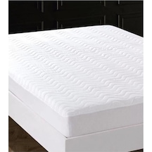 Madame Blue Kapitone Fitted Sıvı Geçirmez Yatak Koruyucu Alez 100x200 Beyaz