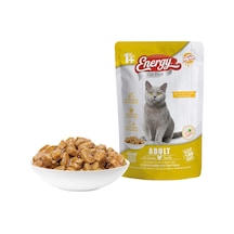 Energy Tavuklu Pouch Konserve Yetişkin Islak Kedi Maması 6 x 85 G