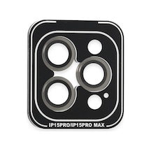 Joko Apple İphone 15 Pro Max Pvd Metal Kamera Lens - Gri