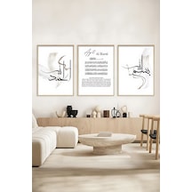 Artavessa 3 Parça Gerçek Ahşap Çerçeveli Tablo Seti - ARTSYCERCEVE2