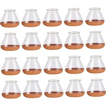 Suntek Magideal 20 Adet Sandalye Bacak Kapakları Kaymaz Çizik Yok Masa M