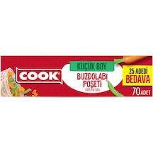 2 Adet Cook Buzdolabı Poşeti Ekonomik Küçük Boy 70 Adet