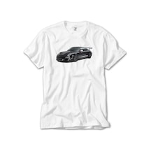 Porsche 911 GT3 Beyaz Tişört Beyaz