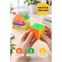 Manyetik Zeka Küpü Tic Tac 2x2x2 Şekil Değiştiren Eğitici Akıl Ve Mantık Oyunu