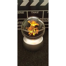 Mobgift I Love You Gül Renk Değiştiren Kristal Cam Küre Renkli