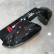 Skoda Octavia Mk3 2015+ Yarasa Ayna Kapağı - Parlak Siyah