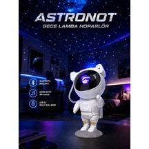 Projeksiyon Astronot Lamba Speaker Sevimli Astronot Bluetooth Hoparlör Yeni Nesil - Lisinya