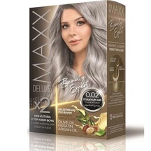 Maxx Deluxe Saç Boyası Set Titanyum Gri 0/02