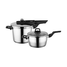 Aryıldız Easy Quick Kanka Düdüklü Set Gümüş - Siyah