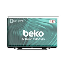 Beko Uyumlu  B43K690 TV EKRAN KORUYUCU - B43K 690 43" inç Ekran Koru
