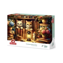 Art Puzzle Bilge Kediler Kitaplığı 260 Parça Puzzle