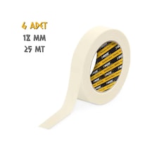 Sgs Kağıt Maskeleme Bandı 18 Mm. - 25 Mt. - 6 Adet