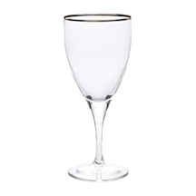 Bant 6'li Şarap Bardağı, 20 Cm Yükseklik, 8.5 Cm Çap, Renkli Çok Renkli