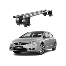 Royal Honda Civic Vııı 2006-2011 Uyumlu Gri Kilitli Ara Atkı Port Bagaj Tavan Barı