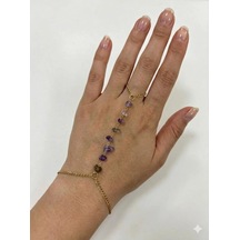 Doğal Taşlı Çelik Şahmaran Çok Renkli 17651923