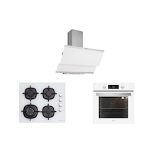 Silverline BO6504W01 - CS5429W01 - 3420 Classy 60 Beyaz Ankastre Set