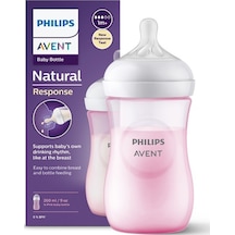 Philips Avent Natural Response PP Biberon 1+ Ay 260 ML - Pembe