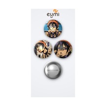 Jojo Animesi Narancia Ghirga 3'lü Metal Rozet Seti 58mm İğneli Buton Çanta Yaka Rozeti Çok Renkli
